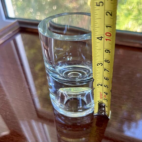 Vintage Krosno Poland Crystal Turnover Candle Holder for Candlestick or Votive - Picture 11 of 12